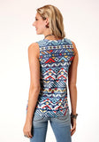 Roper Ladies Sweater Knit V Neck Sleeveless Shirt