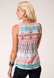 Roper Ladies Sweater Knit V Neck Sleeveless Shirt