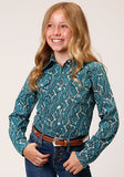 Roper Girls Amarillo Collection Long Sleeve Upstream Paisley