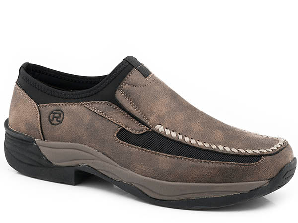 Roper Men's Brown Vintage Faux Leather Comfort Casual Shoe Tack Room Too Roper Men's Brown Vintage Faux Leather Comfort Casual Shoe Tack Room Too