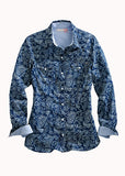 Tin Haul Ladies Lucky Paisley Allover Print Long Sleeve Shirt