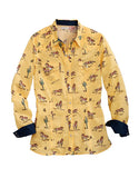 Tin Haul Ladies Paint Pony Print Long Sleeve Shirt