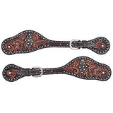 Circle Y Spur Strap Dark Flash Arizona Flower Ladies