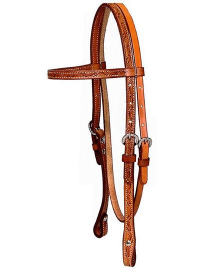Billy Cook Floral Hand Tooled Headstall