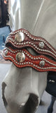 Billy Cook Noseband w/ Spots and Conchos