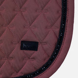 Horze Noir Lux Pearl Corded Dressage Saddlepad