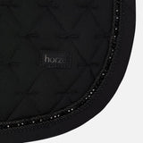 Horze Noir Lux Pearl Corded Dressage Saddlepad
