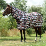 Weatherbeeta ComfiTec Essential Mesh II Comb Neck Fly Sheet - Diamond Navajo Print/Black