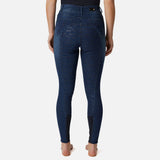 Horze Kaia Womens Full Denim Breeches with Crystals