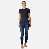 Horze Kaia Womens Full Denim Breeches with Crystals