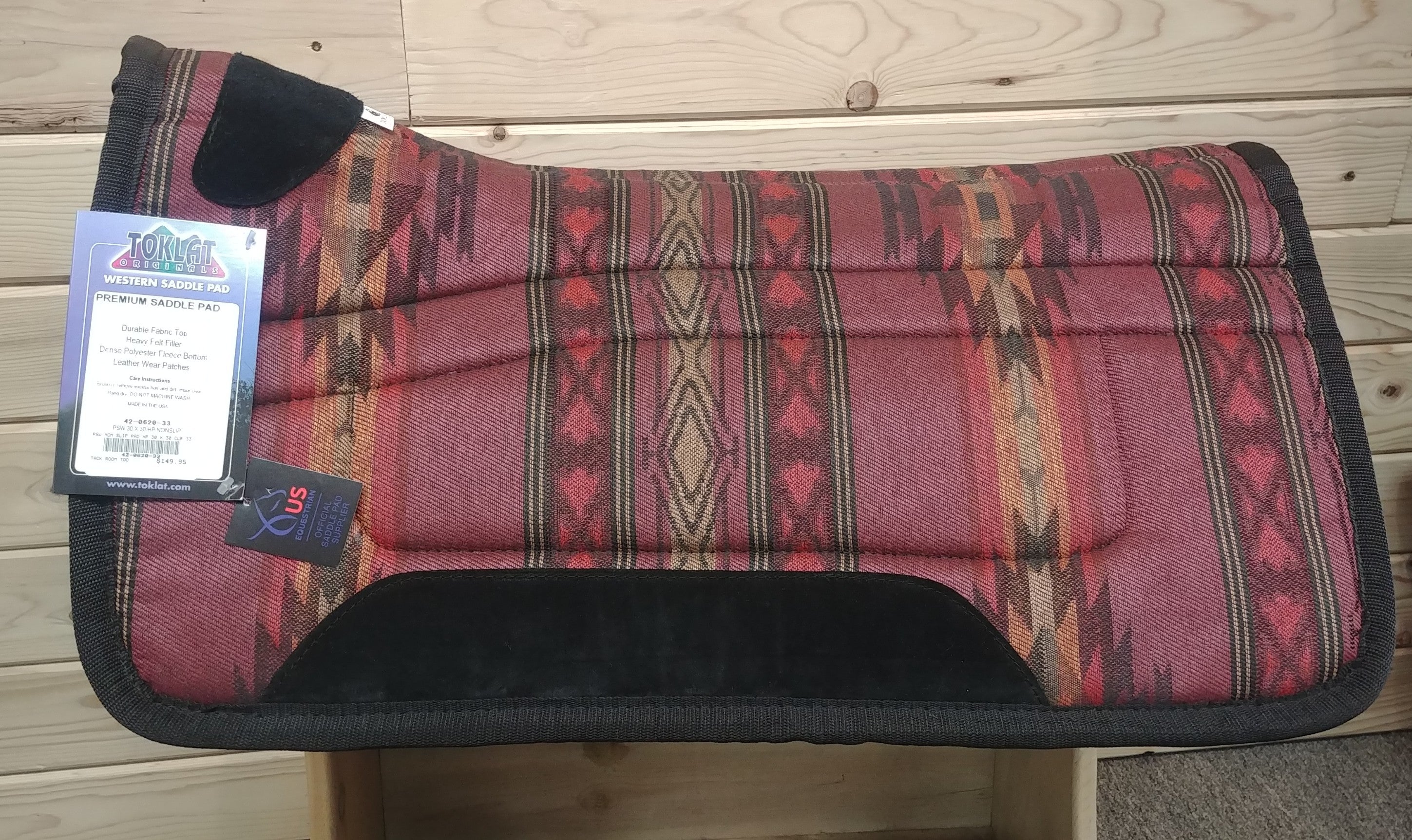 Burgundy western hotsell saddle pad