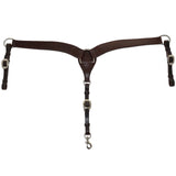 Shaped Plain Breast Collar Double Stitched 2" Body