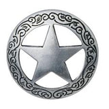 Weaver Silver Star Antique Concho