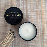 Winter Barn Soy Wax Seasonal Candle Tin
