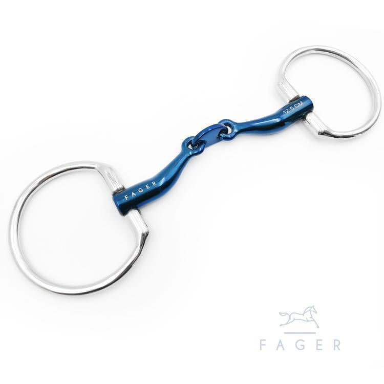 Fager Carl Titanium Fixed Ring Snaffle