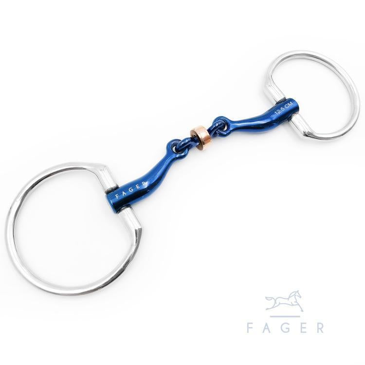Fager Sally Titanium Fixed Ring Snaffle