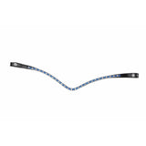 Montar Curved Crystal Browband - Sapphire Light Blue