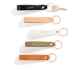 Warm Words Fabric Key Chain