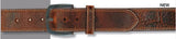 Berne Men's Distressed Genuine Leather Brown Belt