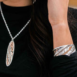 Montana Silversmiths Wind Dancer Pierced Feather Cuff Bracelet