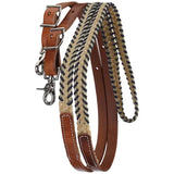Tory Leather Wax Laced Roping Rein