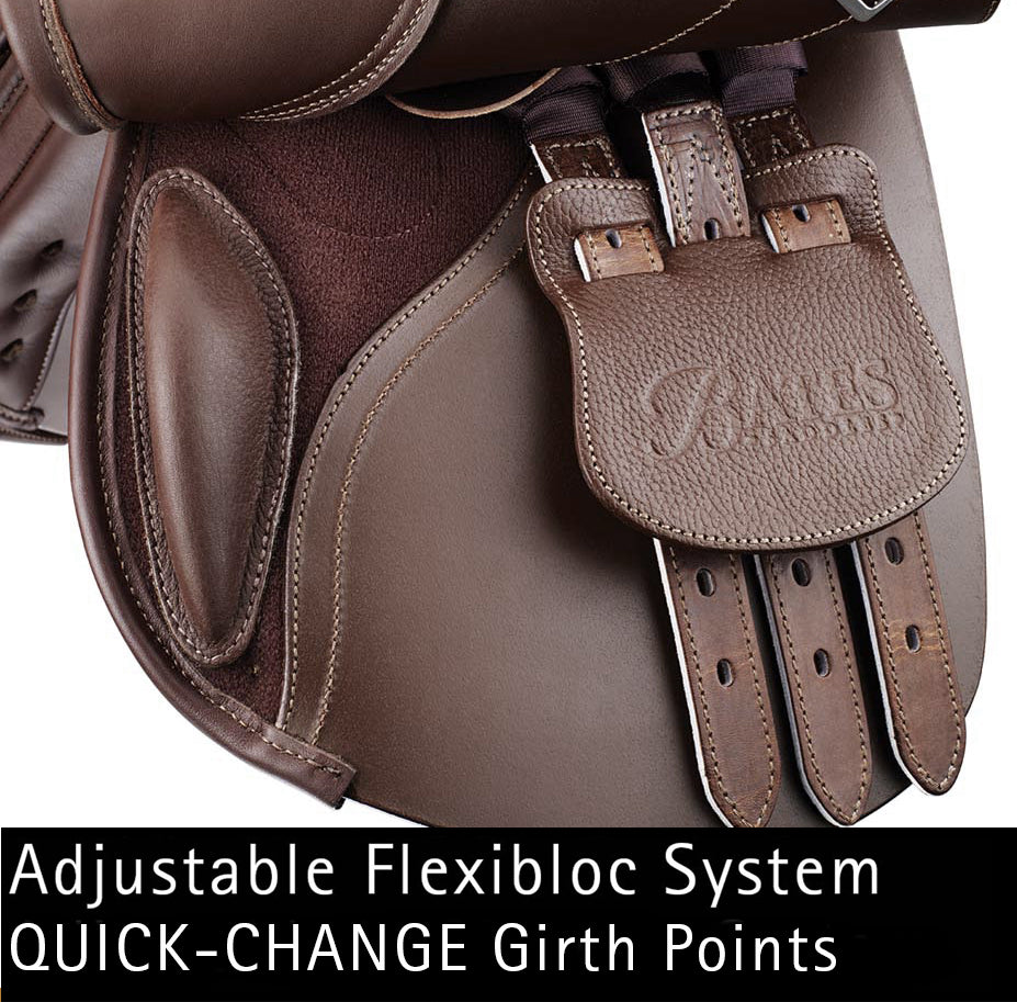 Bates "Pony Elevation" Luxe Leather Jump Saddle