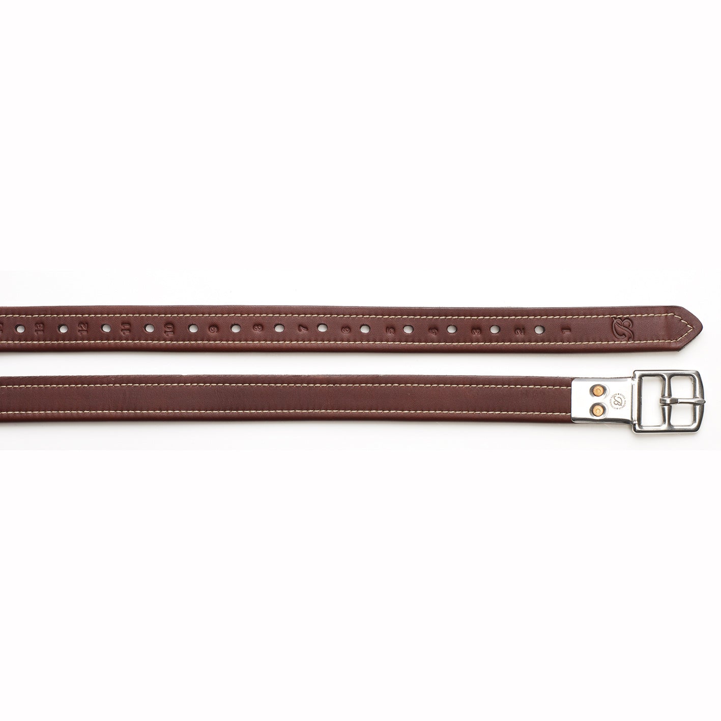 Bates Stirrup Leathers with Contrast Stitching