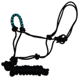 Two Tone Nose Rope Halter With 8' Lead