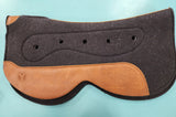 Circle Y Contour Felt/Gel Pad 31" Black
