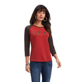 Women's Ariat REAL Arrow Classic Fit 3/4 Sleeve Tee