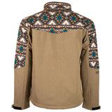 Hooey  Youth Softshell Jacket Tan w/Aztec detailing