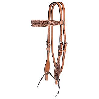 Circle Y Texas Flower Classic Browband Headstall
