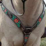 Circle Y Cactus Flower  Shaped Breastcollar