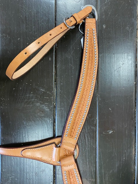 Billy Cook Waffle Tooled Breastcollar With Spots