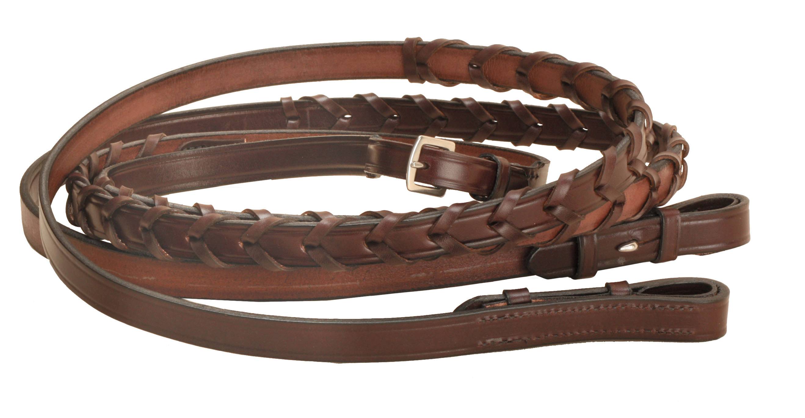 Tory Leather Laced Rein With Hooks