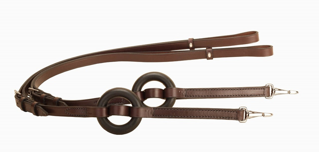 Tory Leather Donut Side Reins