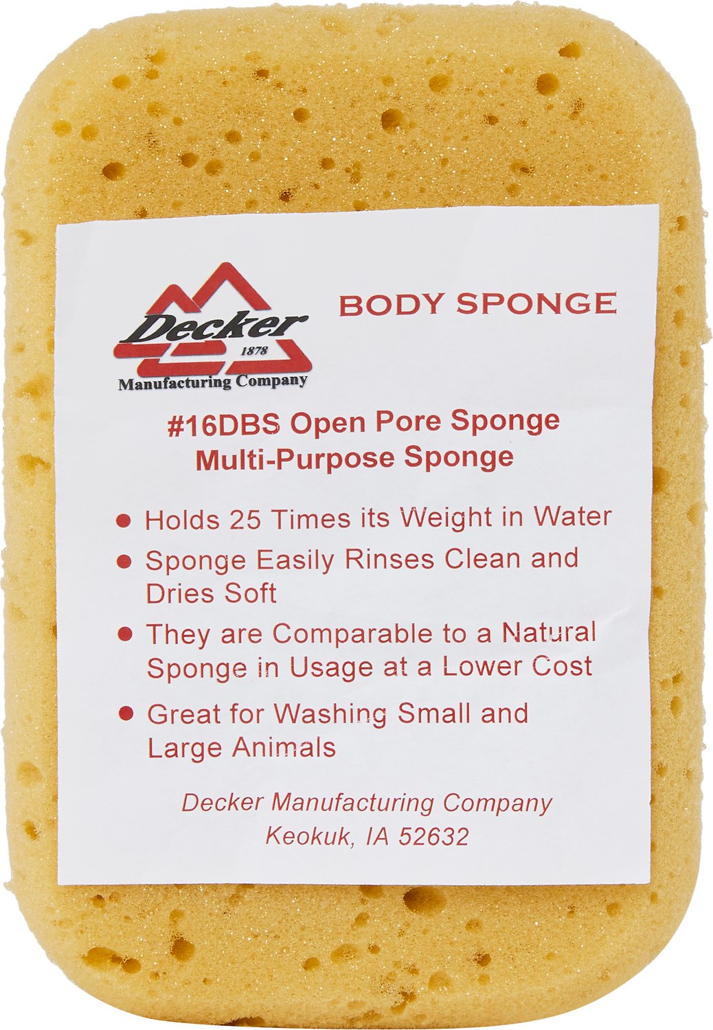 Decker Body Sponge – Tack Room Too