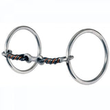 Reinsman Copper Twist Wrap Loose Ring Dogbone Snaffle