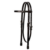 Tory Leather Straight Browband Oversize Headstall