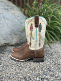 Roper Women's Arrow Feather Square Toe Boot