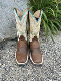 Roper Women's Arrow Feather Square Toe Boot