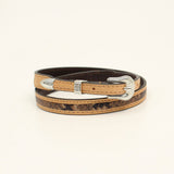 M & F 3D Snake Skin Hat Band