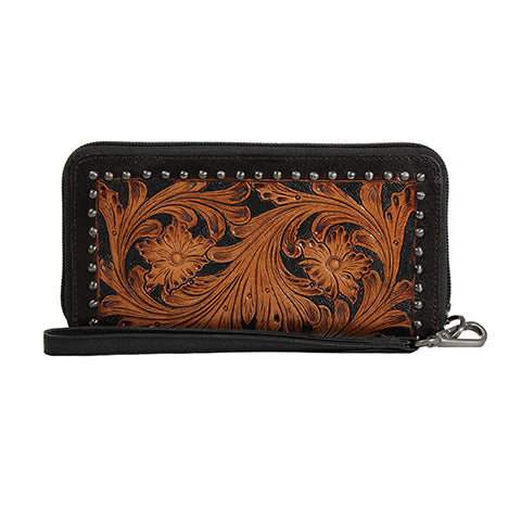 Nocona Stacey Black Floral Body Wallet Tack Room Too