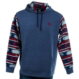 Hooey Mens Parker Hoodie Navy Aztec