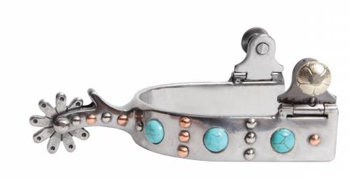 Professionals Choice Turquoise Dot Western Spur