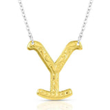 Montana Silversmiths Necklace-The Y Yellowstone Brand Gold