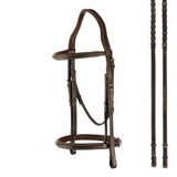 Bobby's Padded Monocrown Snaffle Bridle with Flash
