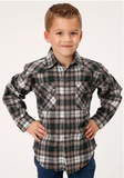 Roper Boy's L/S Snap Unlined Flannel Shirt Assortment