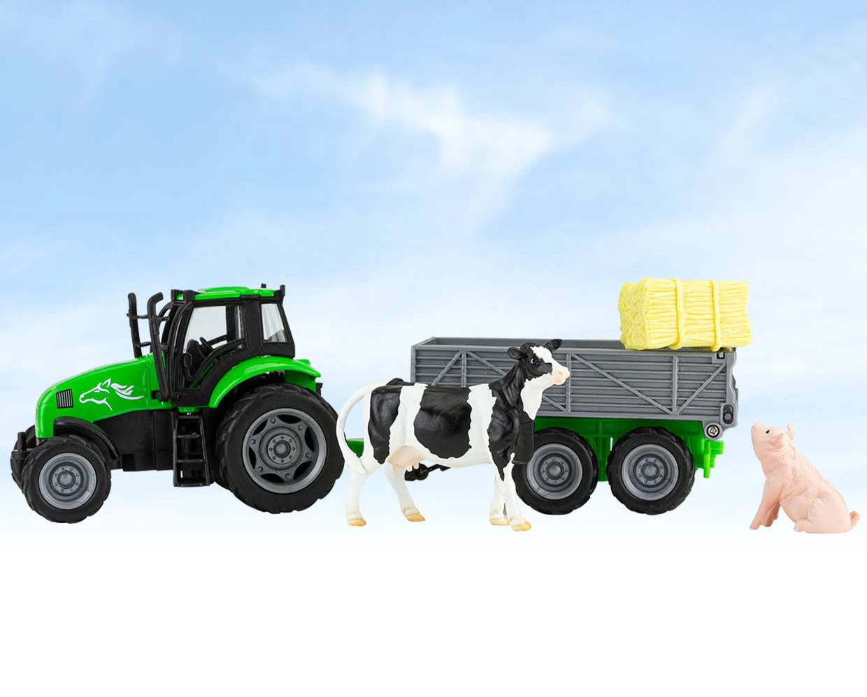 Breyer Farms Tractor And Tag-A-Long Wagon