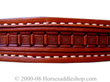 Billy Cook Waffle Tooled Browband Headstall